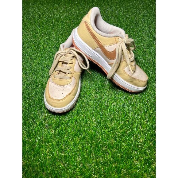 Nike Brown Unisex Kids Kids Nike Air Force 1 LV8 GS Ale Brown Size 1.5Y